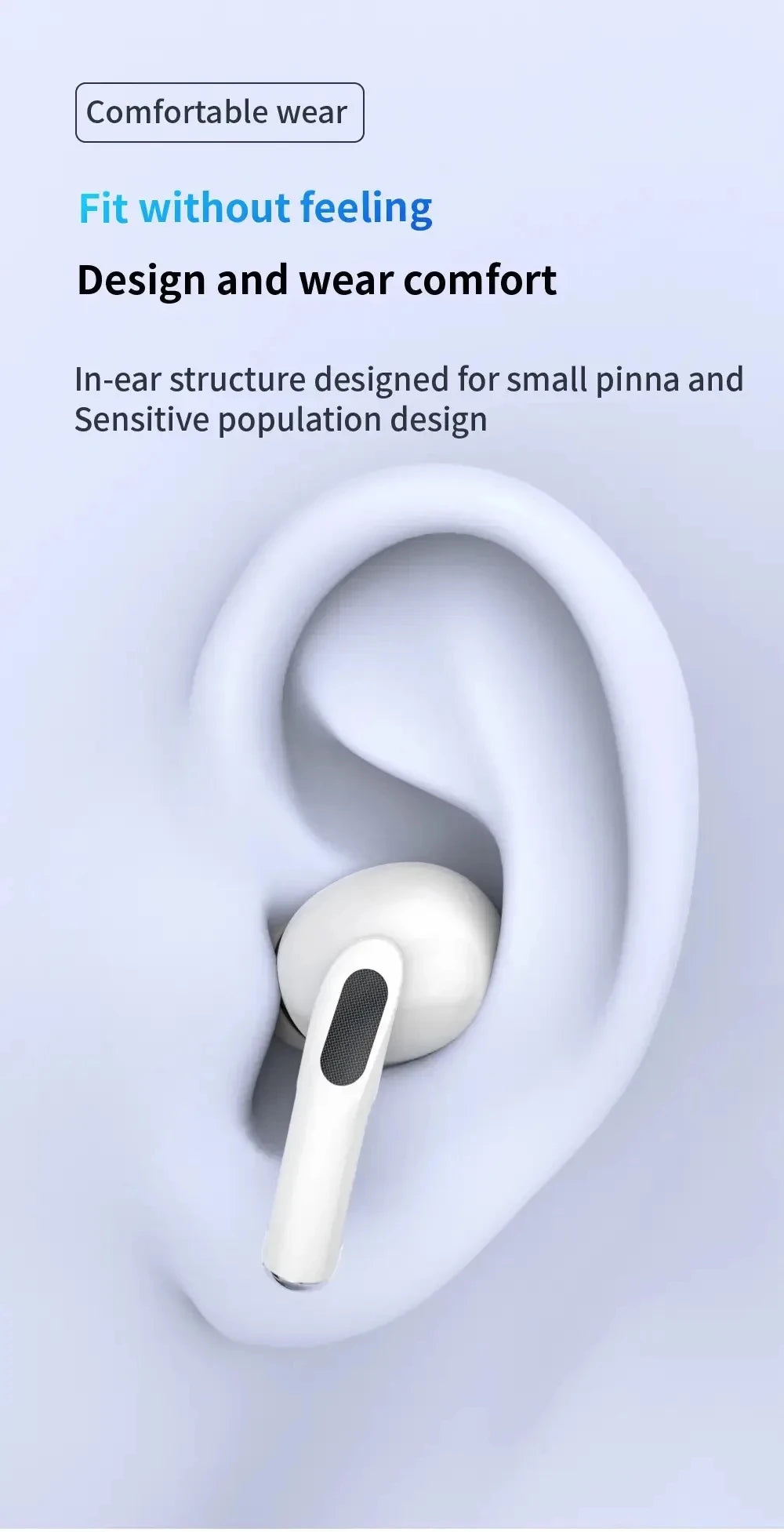 Original Pro 5 TWS Max Bluetooth Headphones – iPhone and Android Compatible, Wireless In-Ear with Charging Box