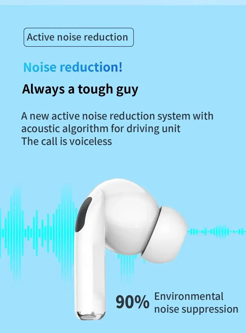 Original Pro 5 TWS Max Bluetooth Headphones – iPhone and Android Compatible, Wireless In-Ear with Charging Box